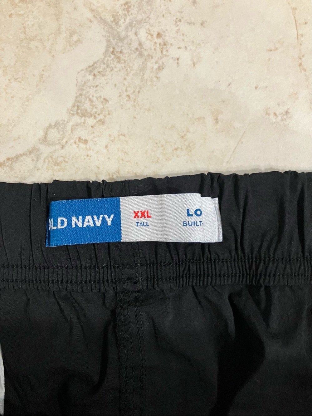 Old Navy Black Men's Cargo Joggers with Drawstring - Picture 3 of 3
